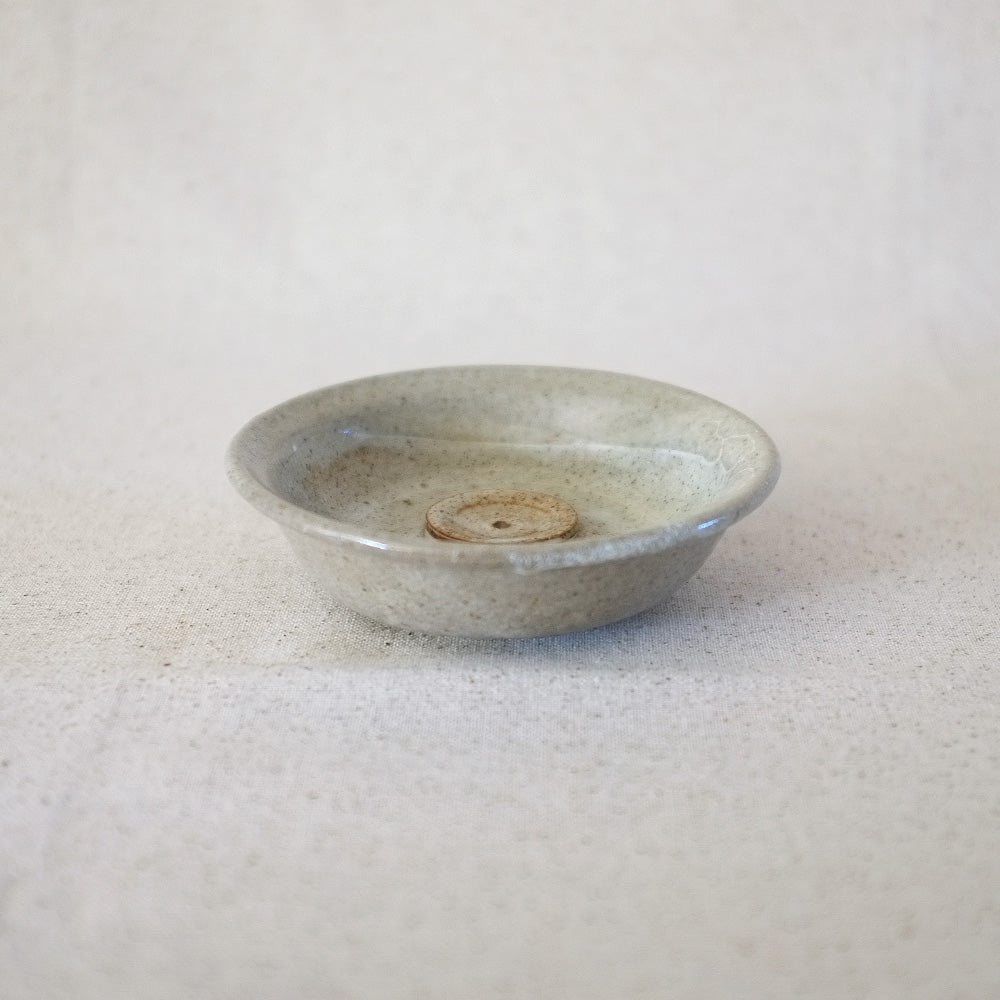 ash glaze incense bowl
