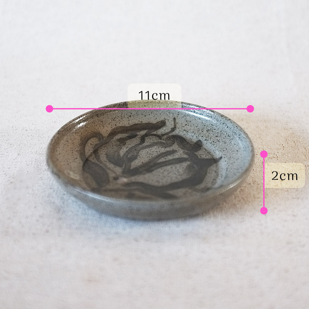 floral brushstroke dish