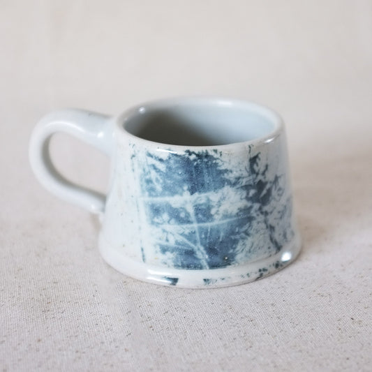 monoprint fern mug