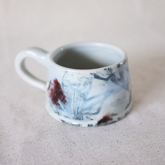 monoprint lily blush mug
