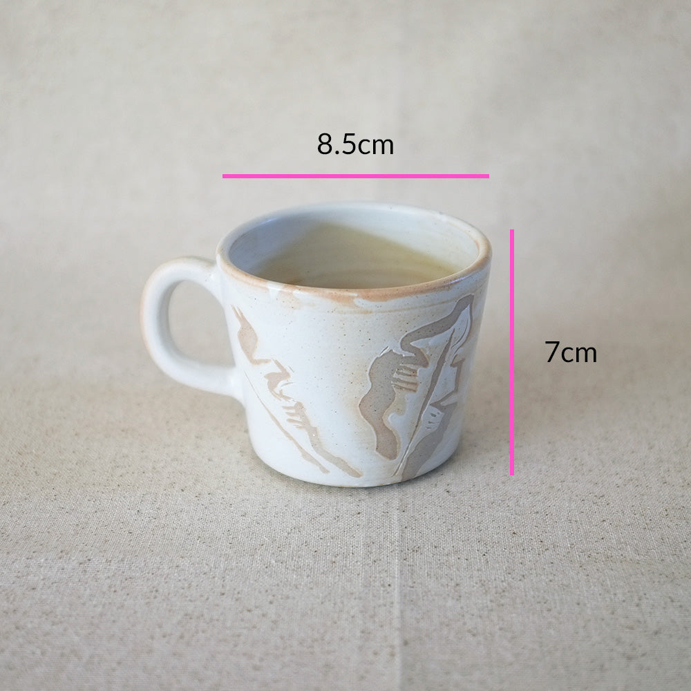 shino leaf mug